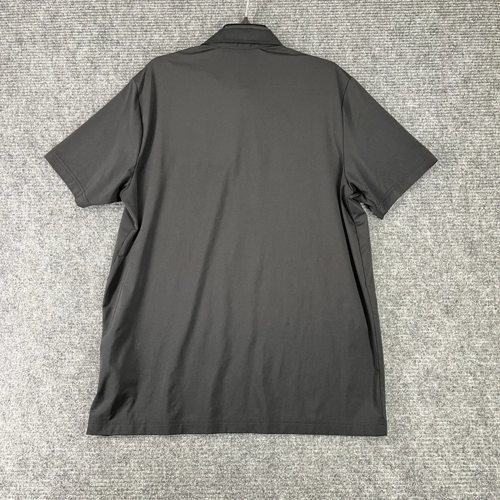 Adidas Primegreen Golf Polo Shirt Black Short Sleeve L Mens Country Club Logo‎